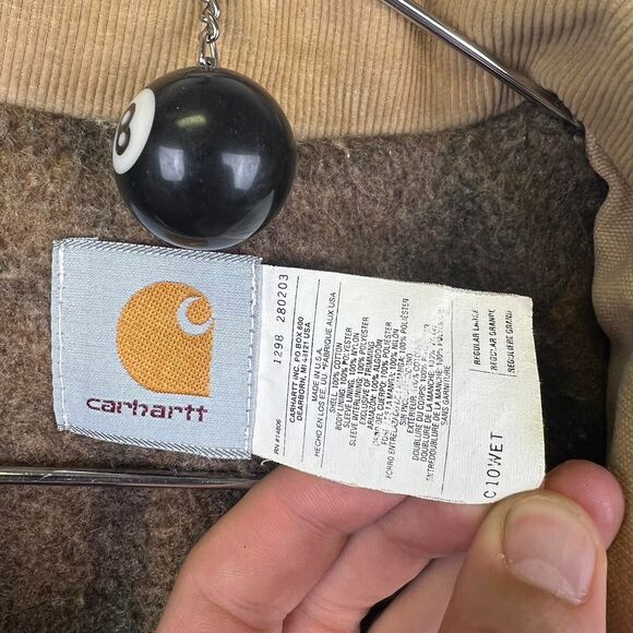 Carhartt Men's Chore Heavy Jacket Jacket Size Large - Picture 8 of 8